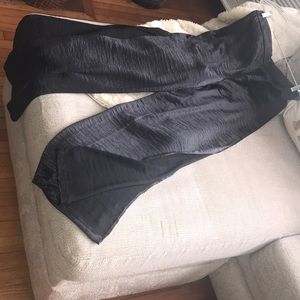Black Satin Pants